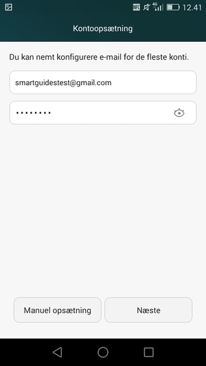 Indtast din Gmail eller Hotmail adresse og adgangskode. Vælg Næste