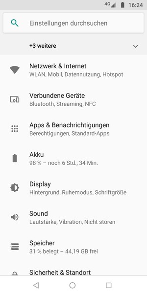 Wählen Sie Netzwerk & Internet