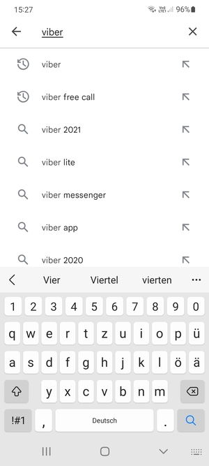 Inserisci il nome dell'app e seleziona Ricerca