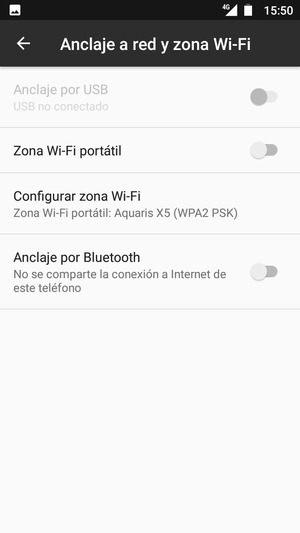 Seleccione Configurar zona Wi-Fi