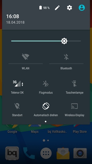 Stellen Sie die Helligkeit auf das erforderliche Niveau