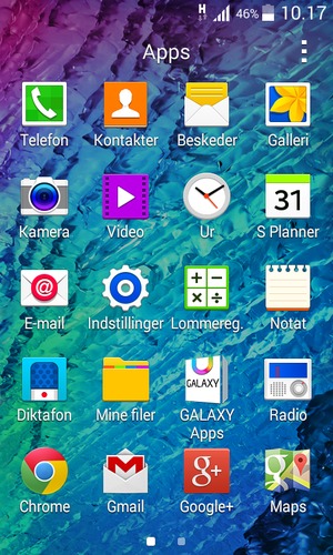 Vælg Indstillinger