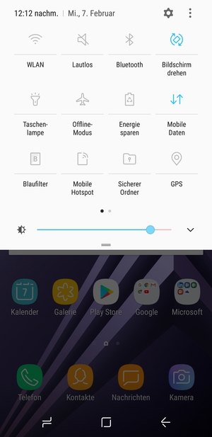 Wählen Sie  Lautlos, um wieder in den Ton-Modus zu wechseln
