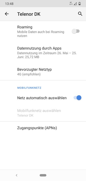 Wählen Sie Zugangspunkte (APNs)