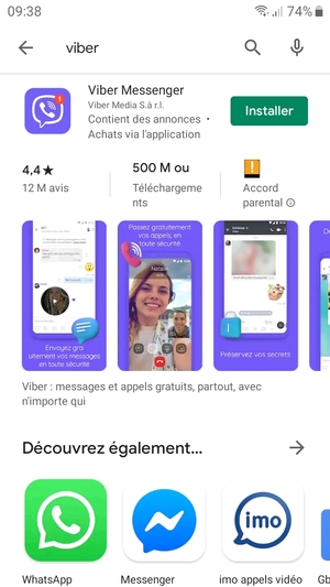 Sélectionnez l'appli