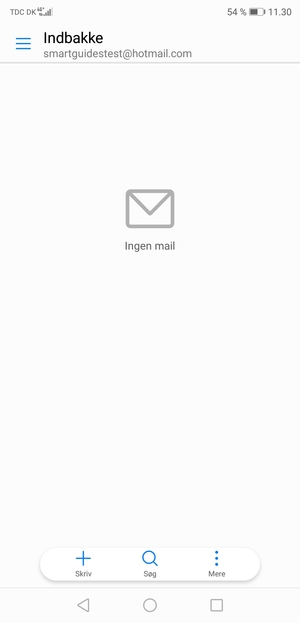 Din Hotmail er klar til brug