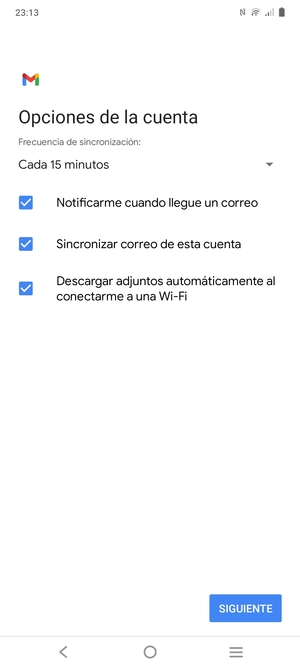 Seleccione SIGUIENTE