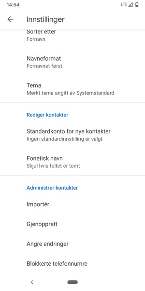 Bla til og velg Importér