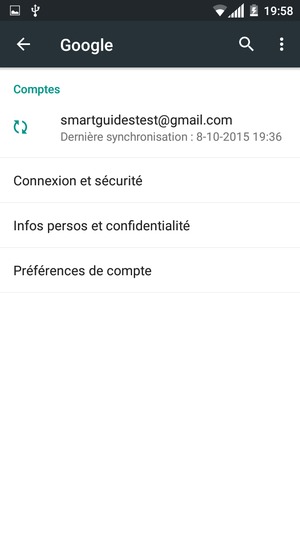 Sélectionnez votre compte