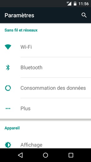 Sélectionnez Plus