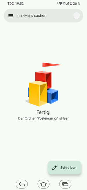Ihr Gmail Konto ist einsatzbereit