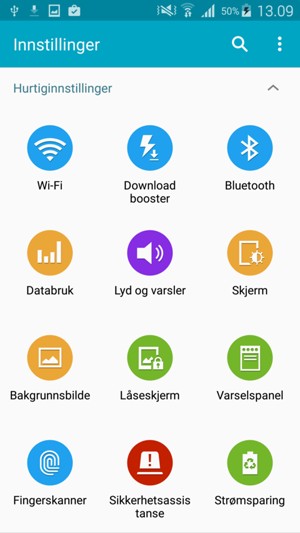 Velg Strømsparing