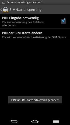 Ihre PIN für SIM-Karte wurde geändert