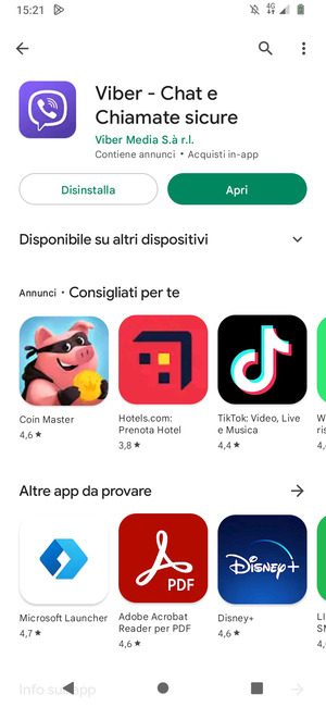 Seleziona Apri