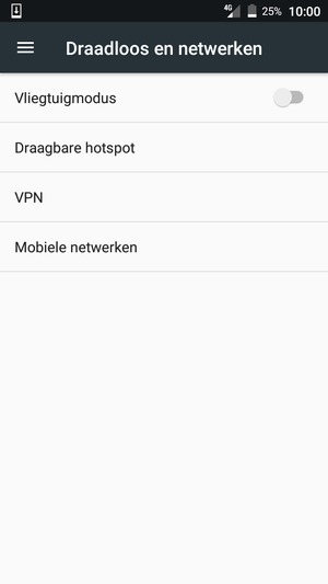 Selecteer Mobiele netwerken