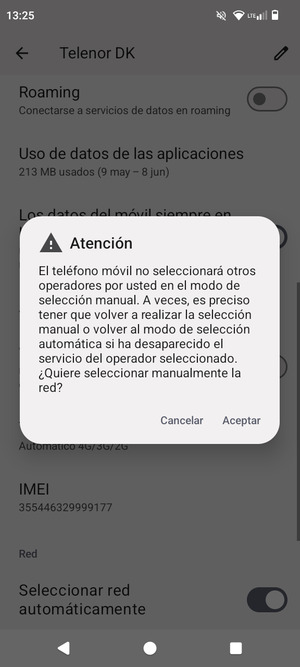Seleccione Aceptar