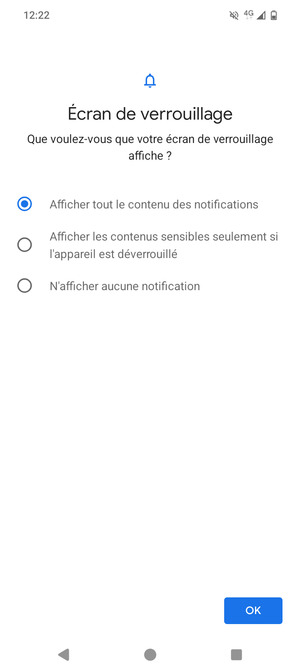 Sélectionnez votre option préférée et sélectionnez OK