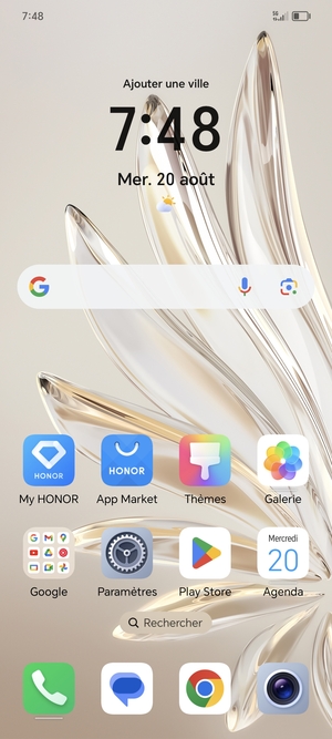 Sélectionnez Google