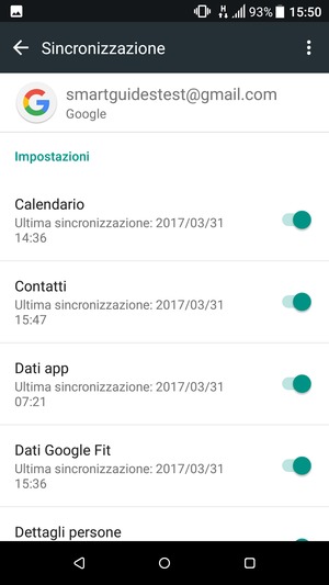 Seleziona il tasto Menu