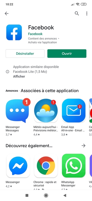 Sélectionnez Ouvrir