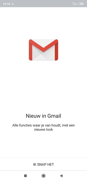 Selecteer IK SNAP HET