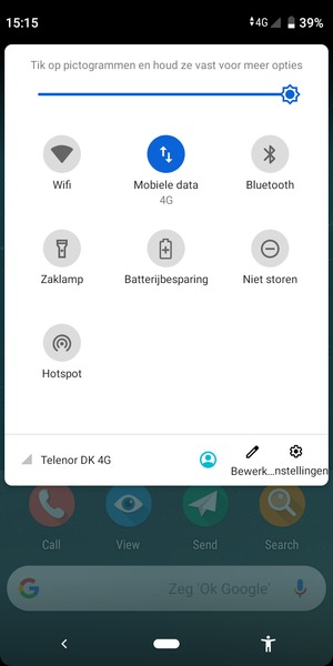 Pas helderheid aan op het vereiste niveau