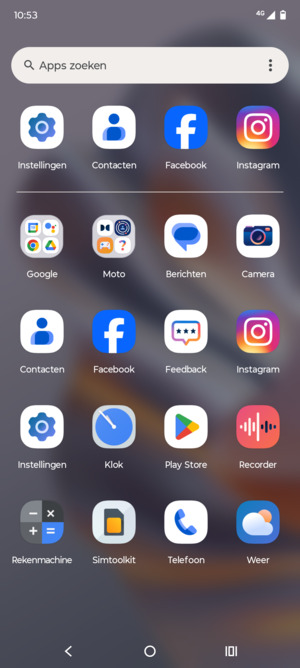 Selecteer Instellingen