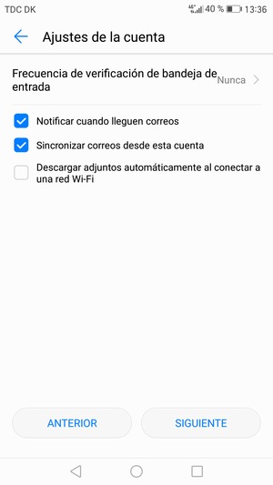 Seleccione SIGUIENTE