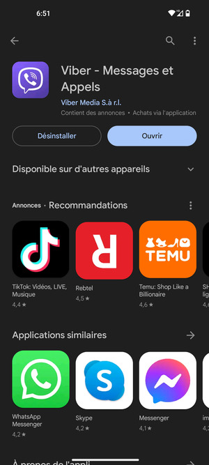 Sélectionnez Ouvrir