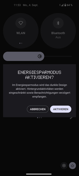 Wählen Sie AKTIVIEREN