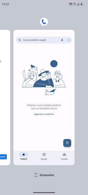 Scorri verso l'alto le app per chiuderle