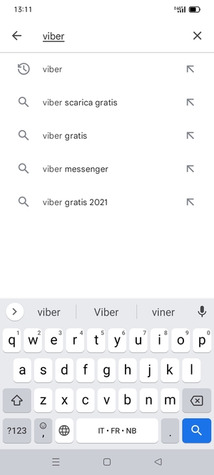 Inserisci il nome dell'app e seleziona Ricerca