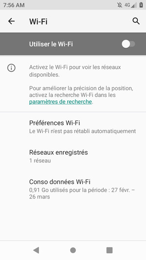Activer le Utiliser le Wi-Fi