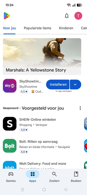 Selecteer Zoeken