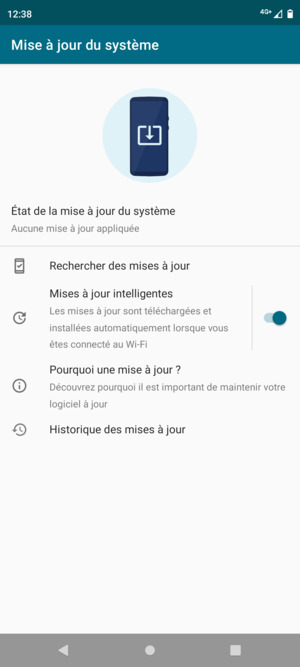 Sélectionnez Rechercher des mises à jour