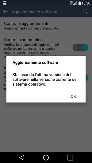 Se il tuo telefono è aggiornato, seleziona OK