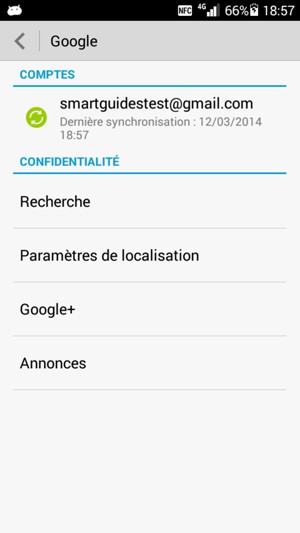 Sélectionnez votre compte