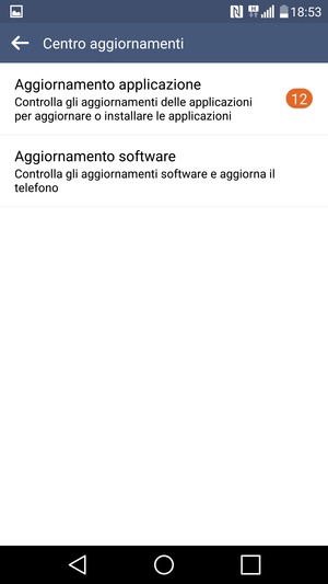 Seleziona Aggiornamento software