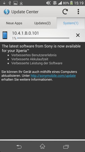 Warten Sie, bis das Herunterladen beendet ist