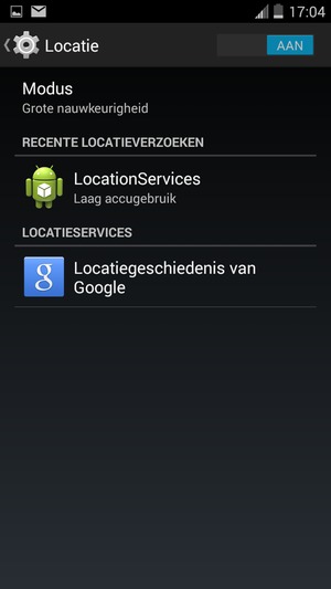 Schakel Locatie uit