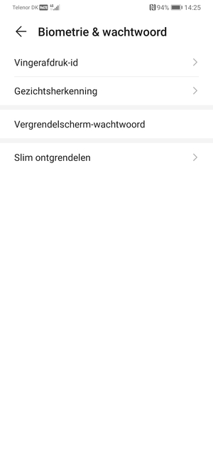 Selecteer Vergrendelscherm-wachtwoord