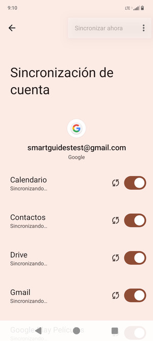Su información será sincronizada