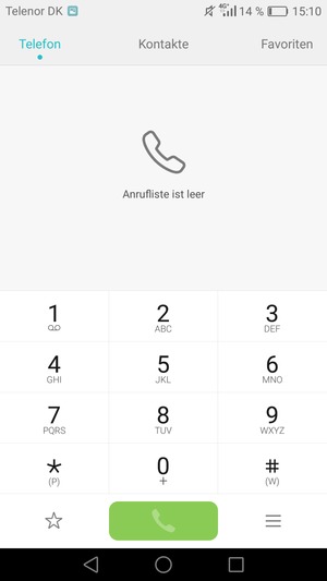 Drücken und halten Sie die Nummer 1