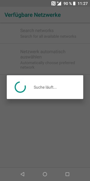 Warten Sie, bis die Suche abgeschlossen ist