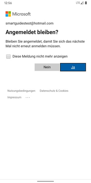 Wählen Sie die gewünschte Option