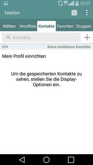 Wählen Sie die Menü-Taste
