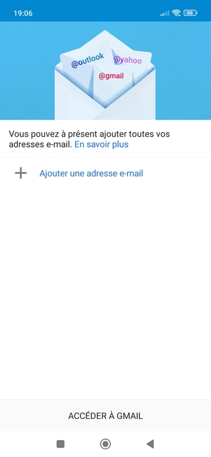 Sélectionnez Ajouter une adresse e-mail