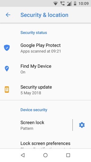 Your phone is now secure with a screen lock