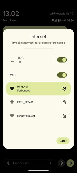 Slå Wi-Fi fra