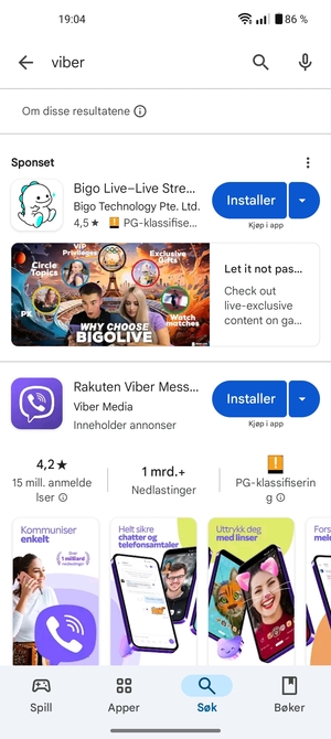 Velg app